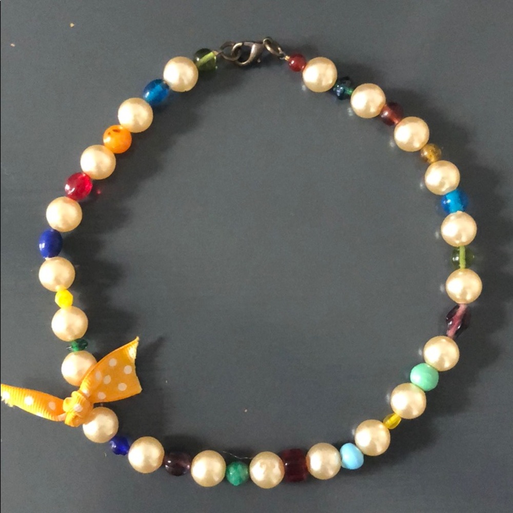Pearl and beaded necklace